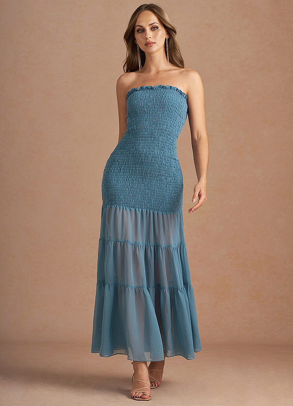 Annie Marine Blue Maxi Dress image1