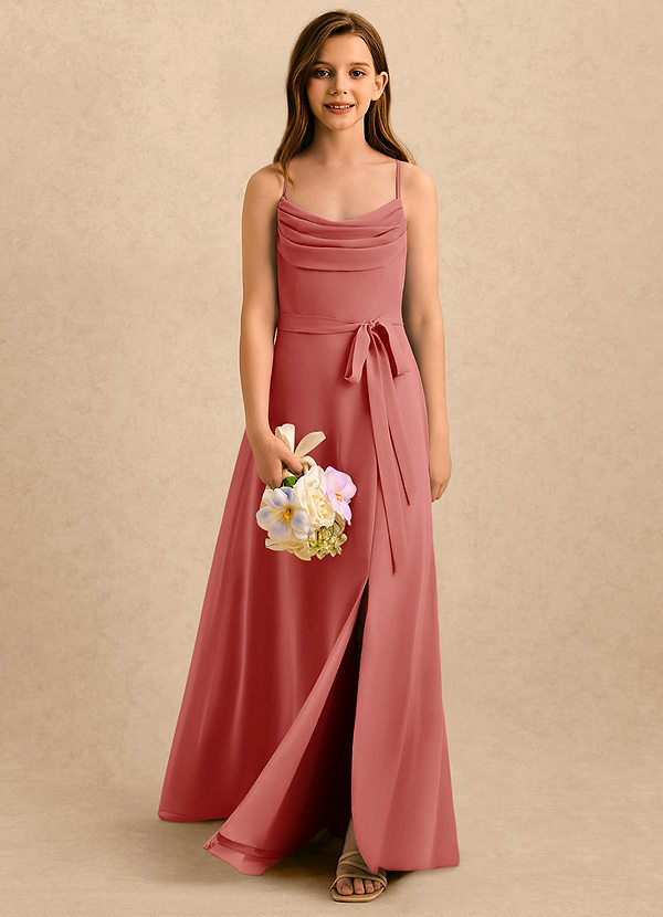 Azazie Jasslyn Girls Formal Sukienki dla dziewczynek sypiących kwiaty  image1