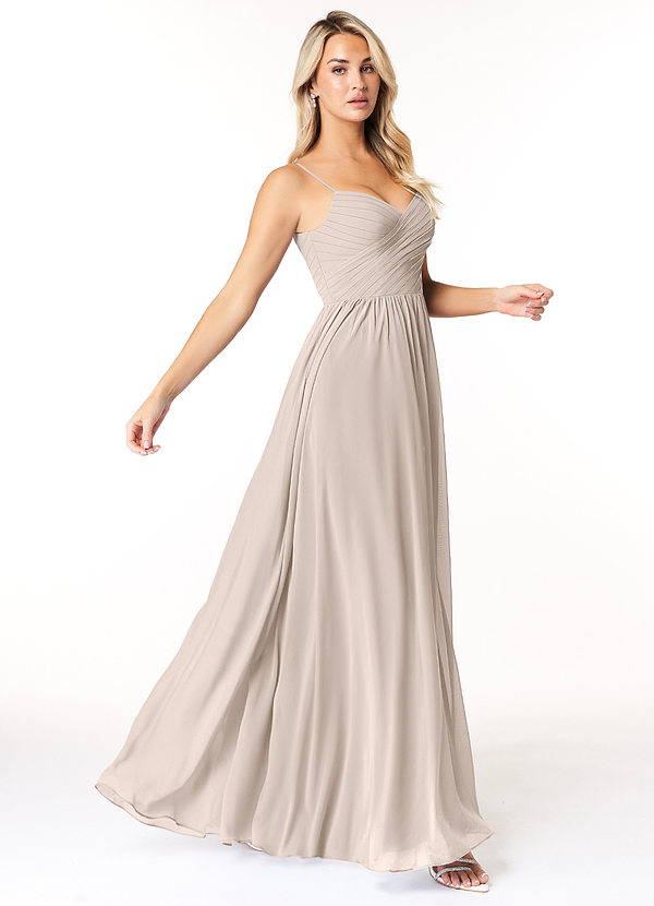 Azazie Lisbon Bridesmaid Dresses Frost A-Line Sweetheart Neckline Chiffon Dress image1