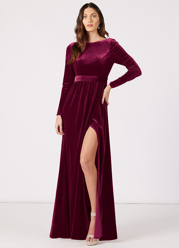 Azazie Brynn Velvet Dress At-home Try On Dresses  image1