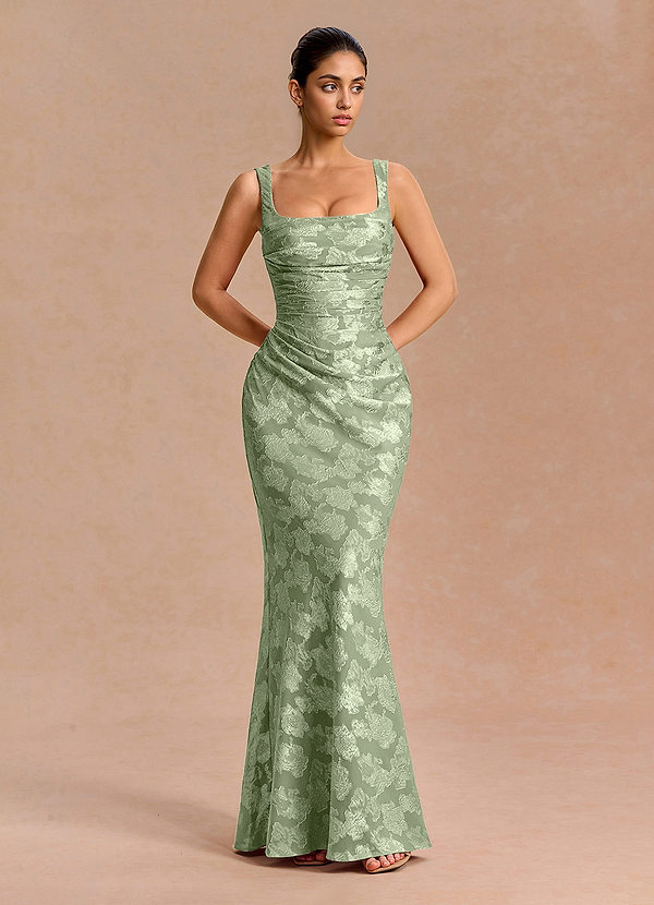 Maxi jurk Agustina Licht Groen image1