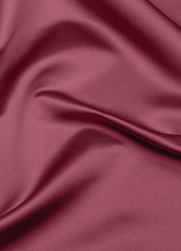 front Azazie Mulberry Matte Satin Fabric By the Yard