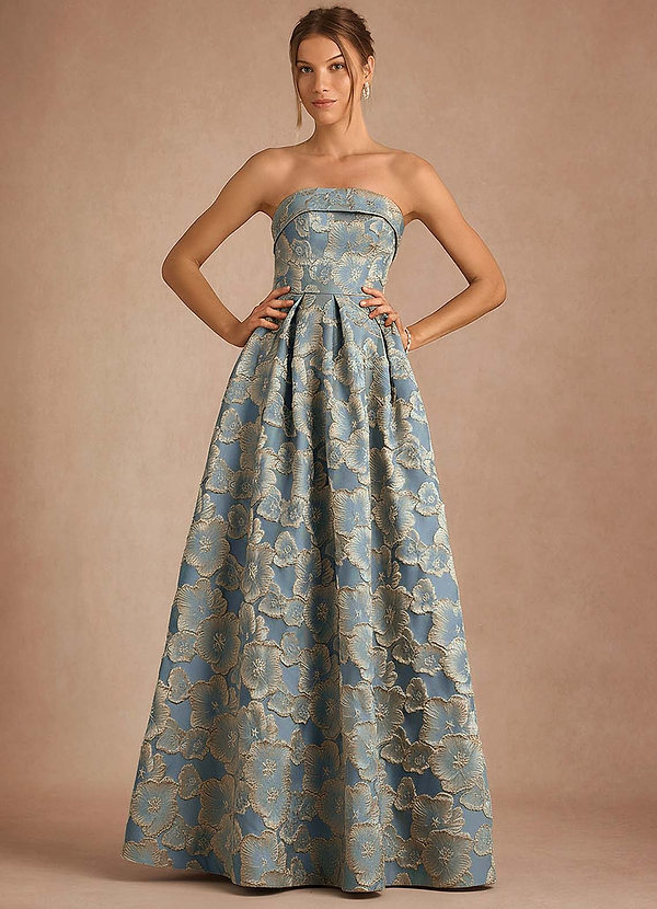 Florentine Lake Blue Maxi Dress image1