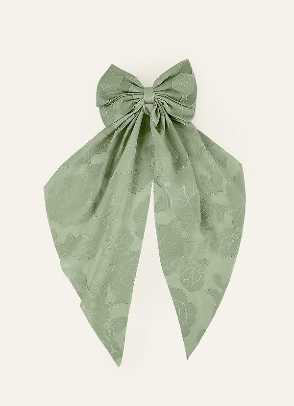 front Pince à cheveux à nœud fleuri de couleur assortie