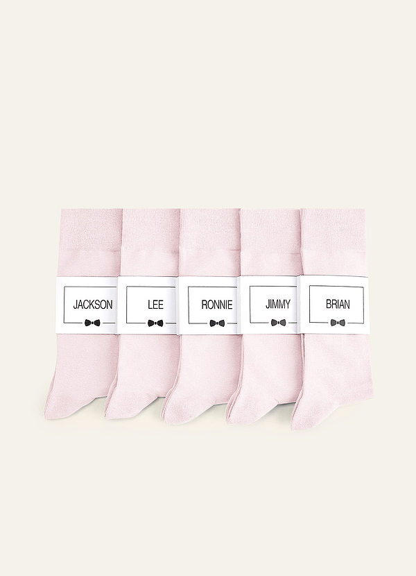 front Dopasowane kolorowe skarpetki męskie z personalizowaną etykietą