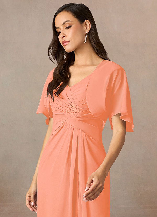 front Azazie Matching Color Salome Chiffon Wrap