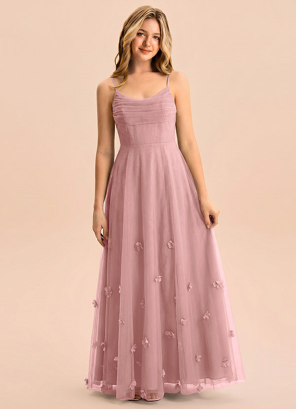 front Azazie Gia Junior Formal Dress
