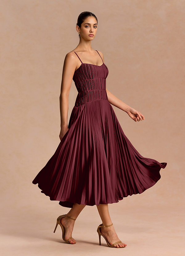 Vestido Vino Midi Jocasta front