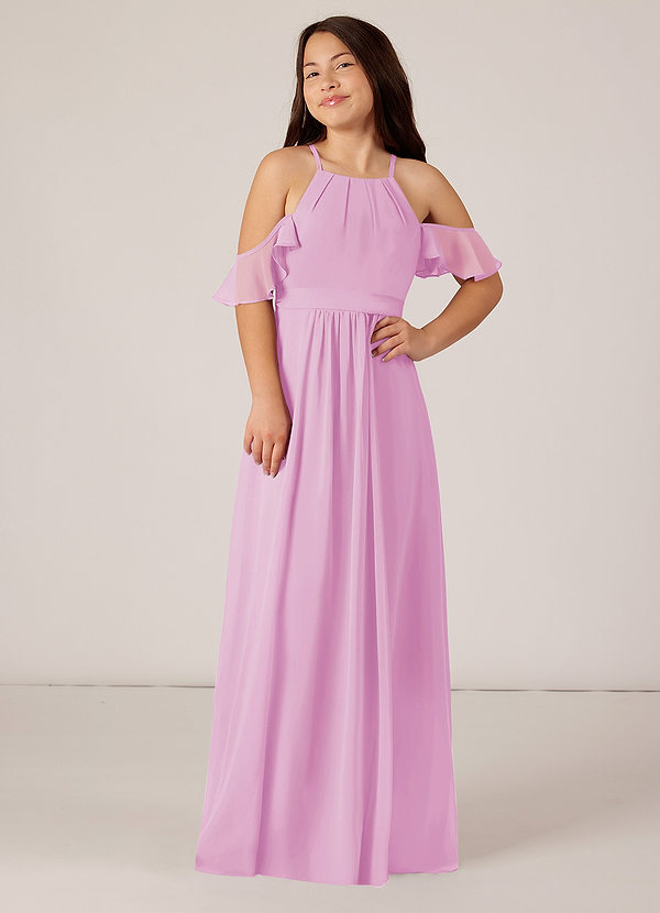 Candy Pink Azazie Brittney JBD Junior Bridesmaid Dresses Azazie