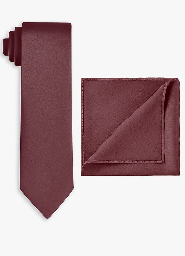 front Stretch Satin Wide Tie and Pocket Square Set
