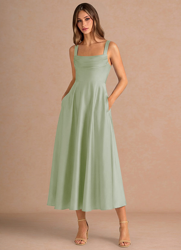 Lilia Light Green Maxi Dress image1