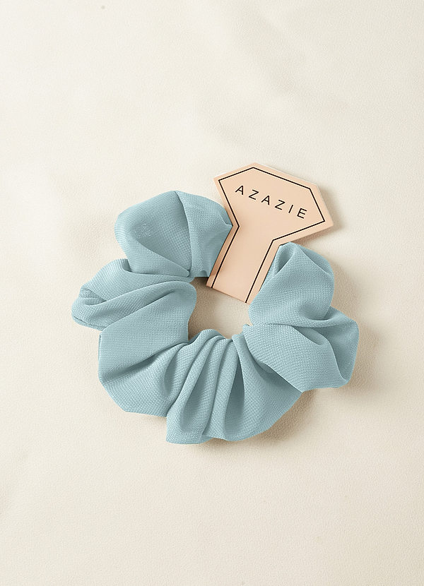 front Matching Color Bridesmaid Chiffon Over Size Scrunchie Set