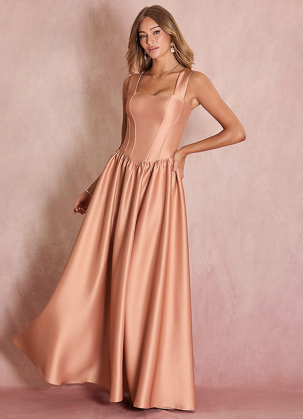 Vestido Coral Claro Largo Ariella image1