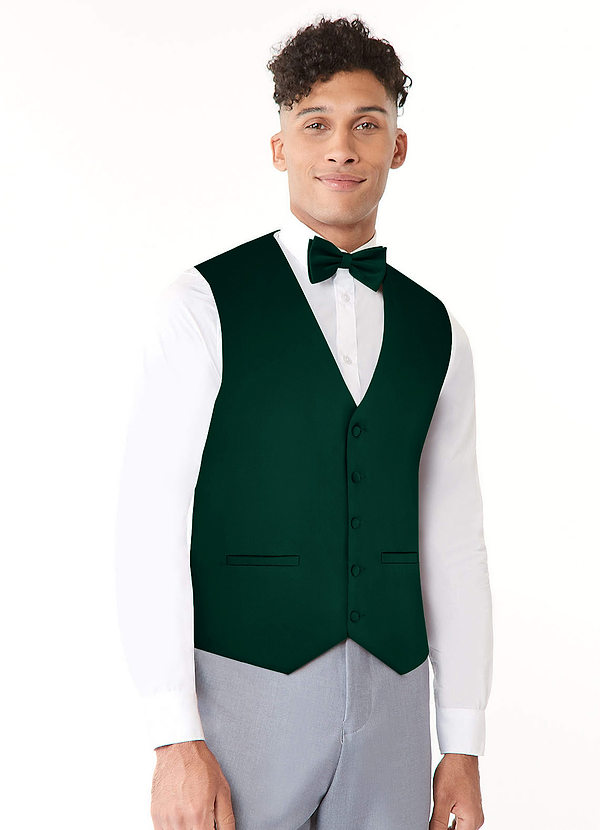 front Stretch Satin Vest