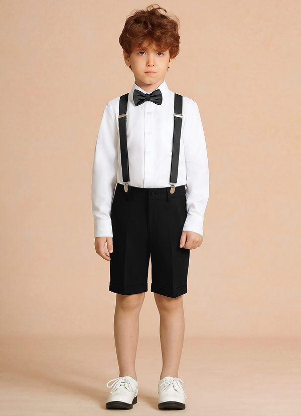 front Oliver Negro Conjunto de 4 piezas de pantalones cortos para niño