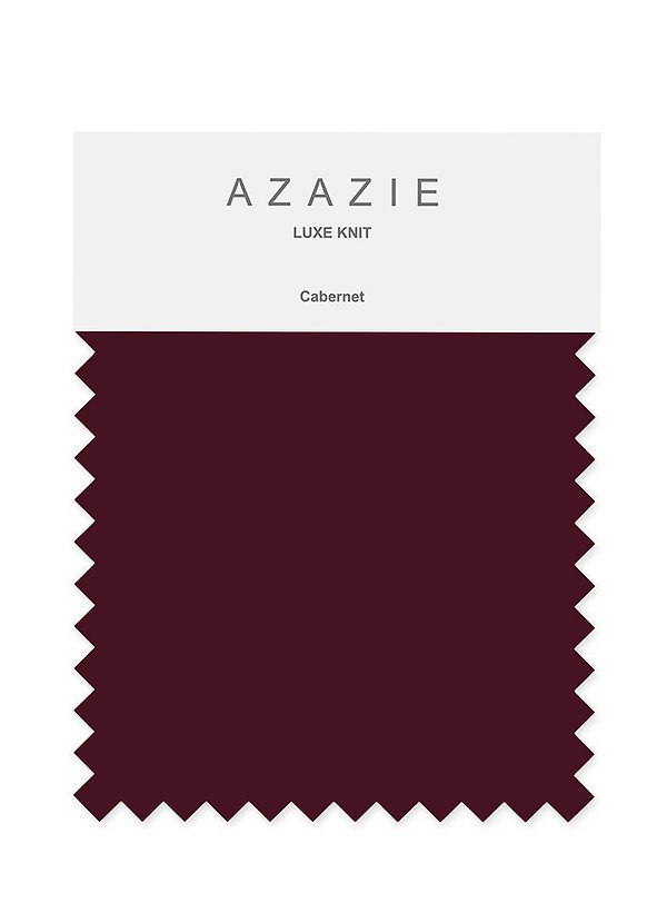 front Azazie Cabernet Luxe Knit Swatches