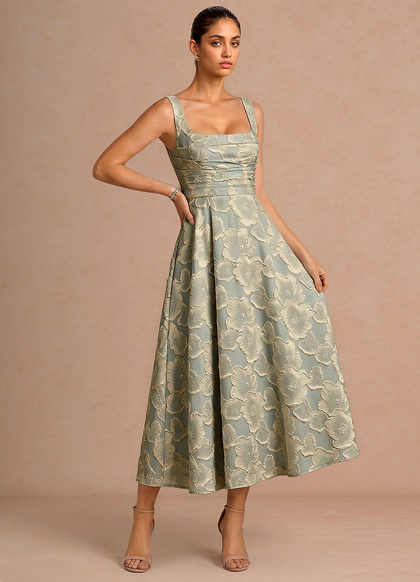 Azaria Blue Midi Dress image1