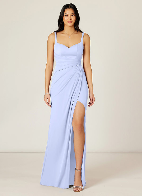 Azazie Verami Bridesmaid Dresses Mermaid Lace Mesh Floor-Length Dress image1