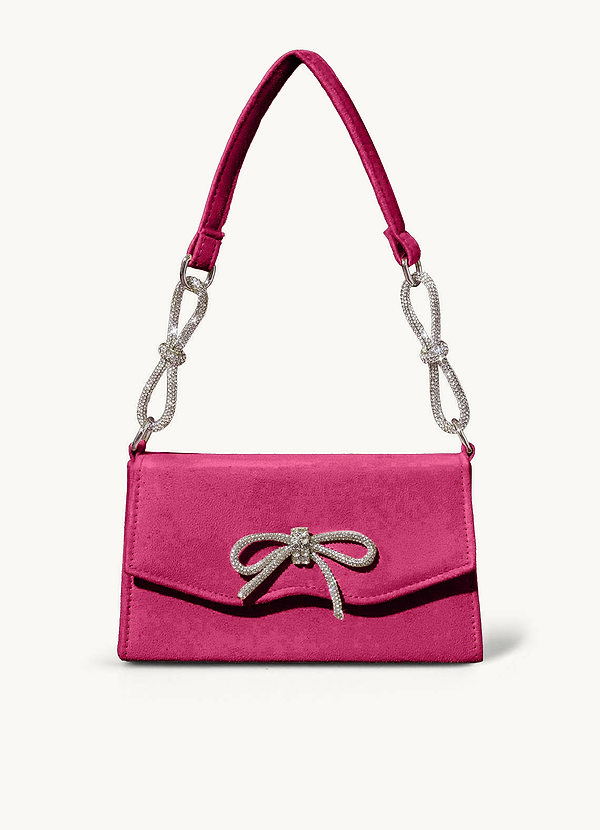 front Bowknot Rhinestone Underarm Bag