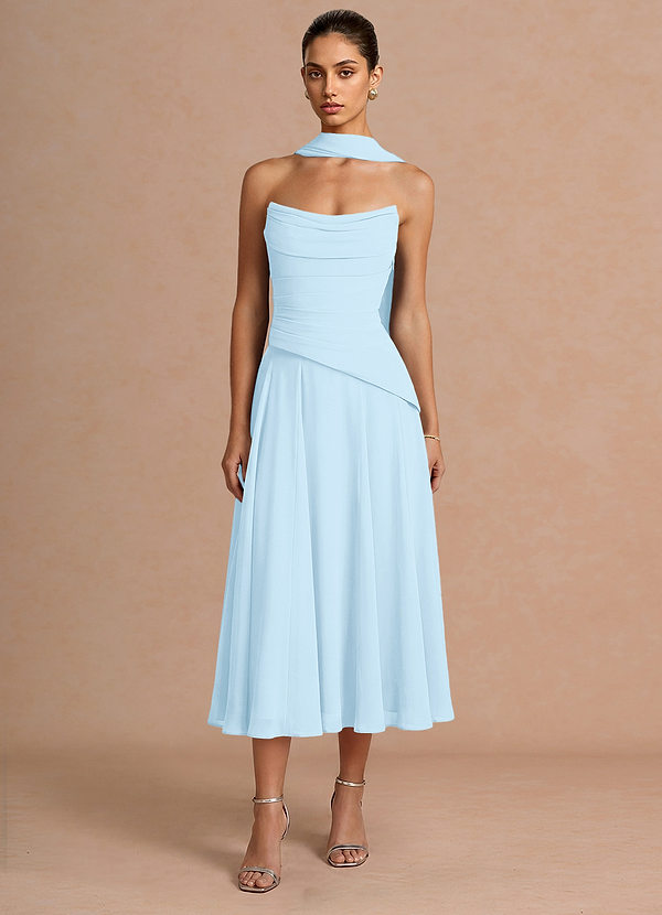 Robe Midi Bleu Clair Gabriela image1