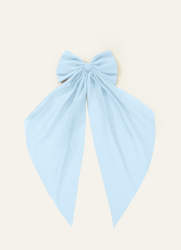 front Matching Color Chiffon Bow Hair Clip