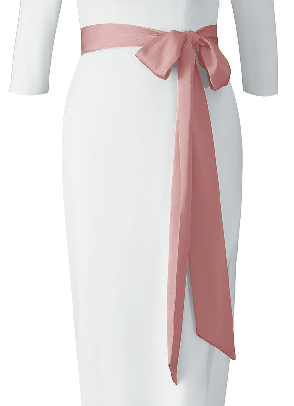 front Azazie Matching Color Stretch Satin Sash