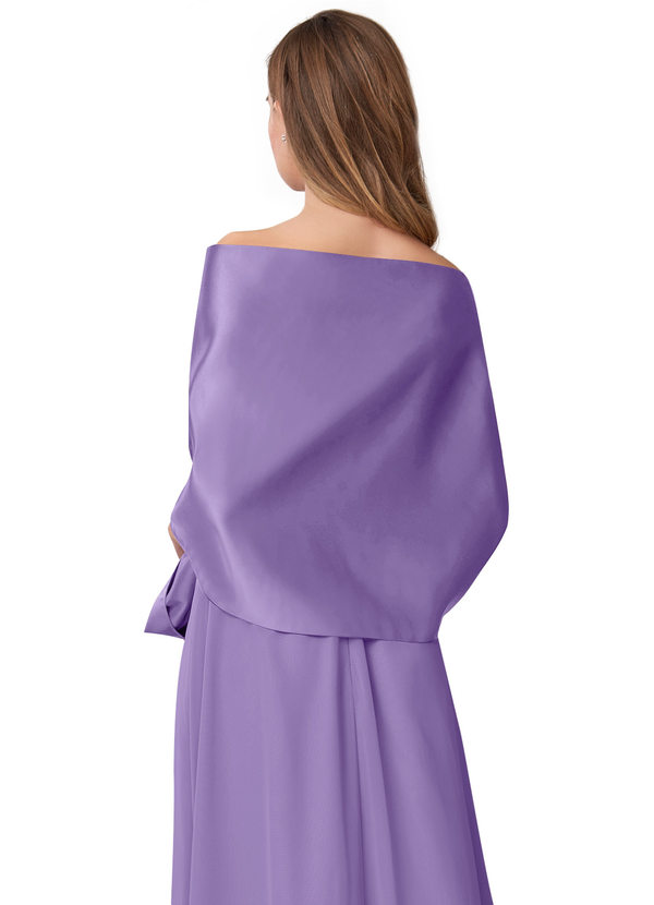back Azazie Aleena Châle En Satin Mat