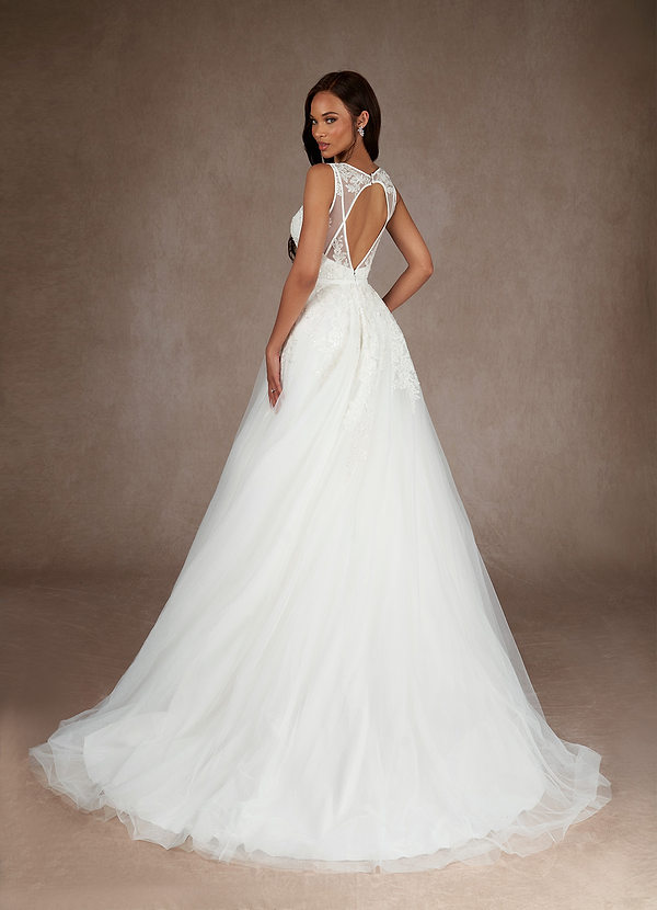 back Azazie Angelic Wedding Dress