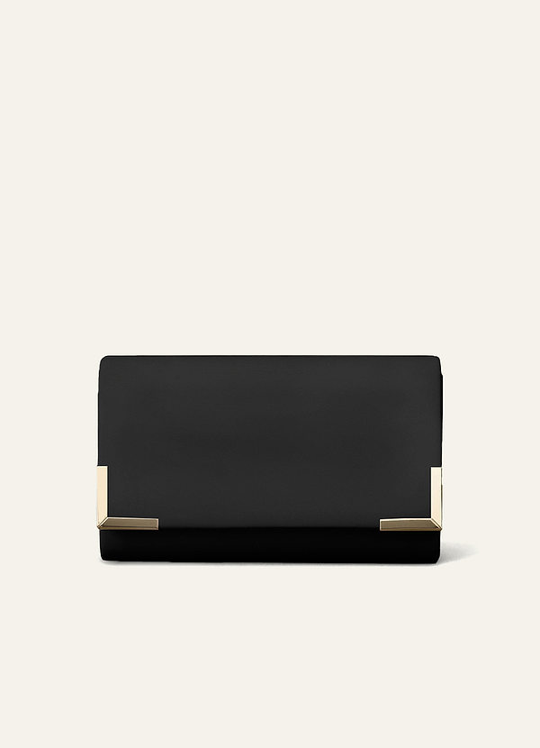front Pu Metal Embellished Envelope Bag
