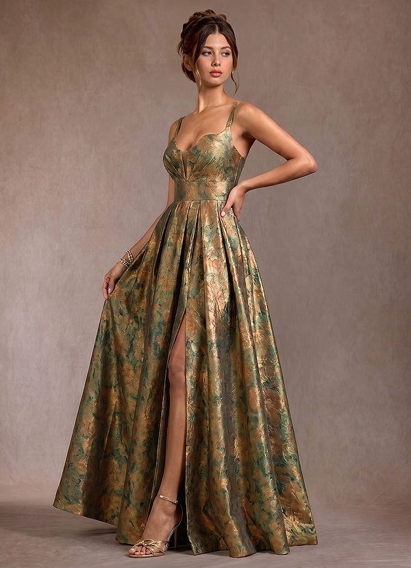 Bellona Vintage Teal Maxi Dress image1