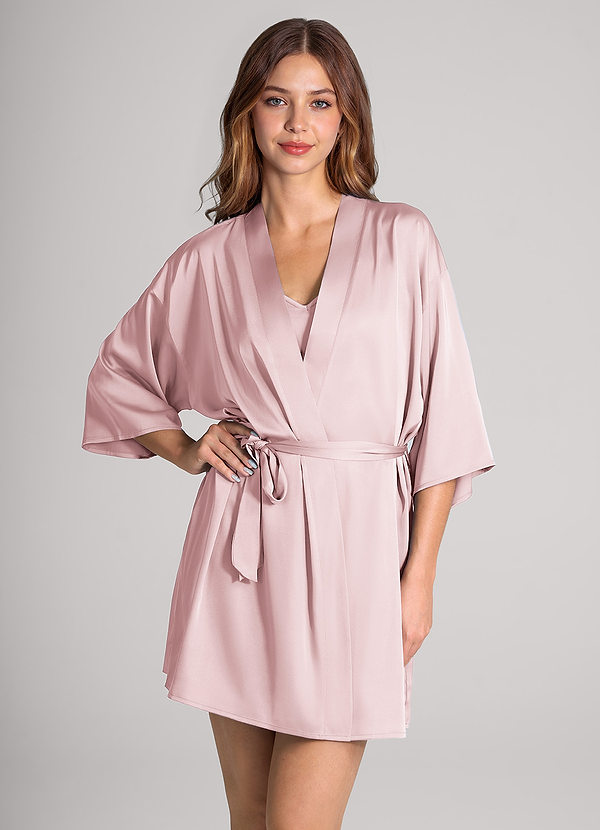 front Sopivan värinen 2-osainen satiinivaate- ja lipastussetti