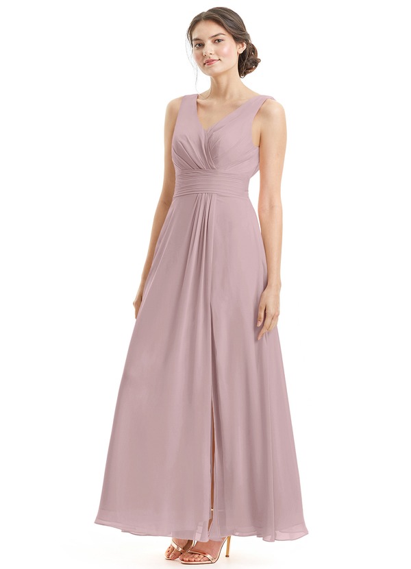  Azazie  Karina Bridesmaid  Dress  Vintage  Mauve  Azazie 