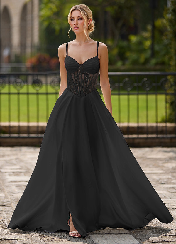 Elodia Black Maxi Dress image1