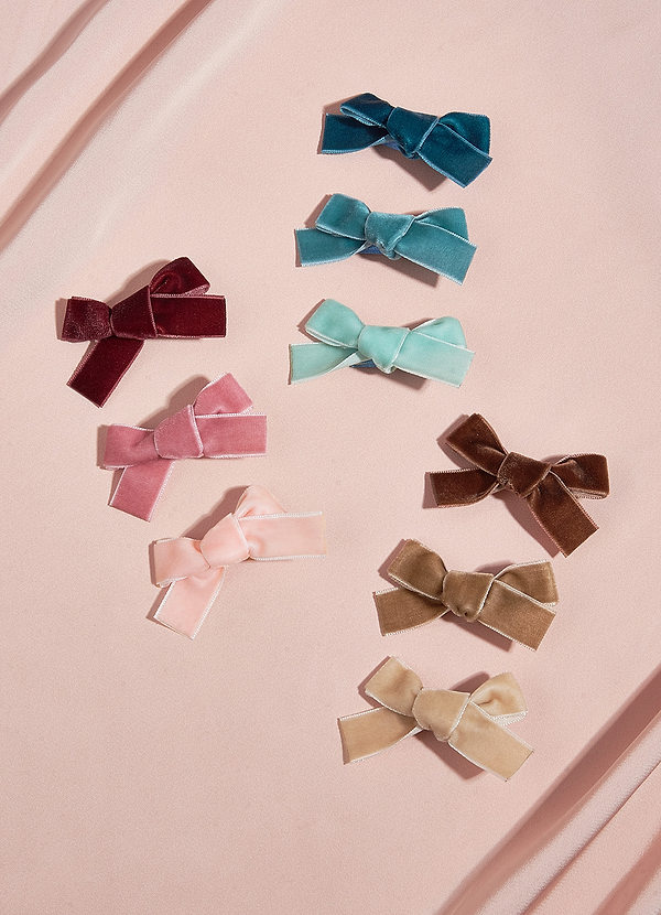 front Mini Bow Hair Clips