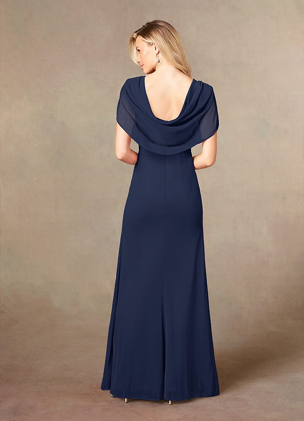 Azazie Luisa Mother of the Bride Dresses Mermaid Pleated Mesh Floor-Length Dress image2