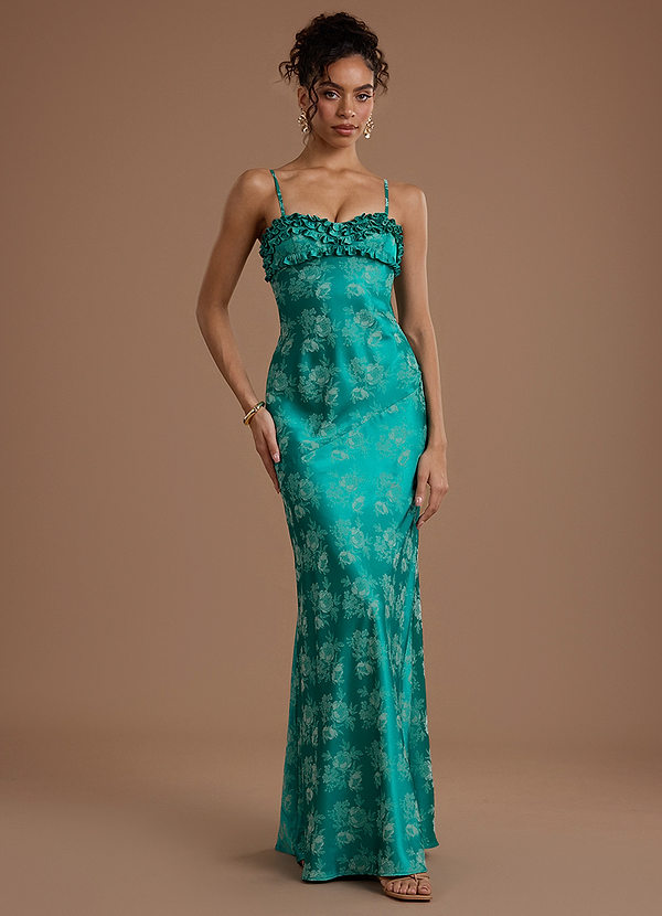 Karolina Persian Green Maxi Dress image1