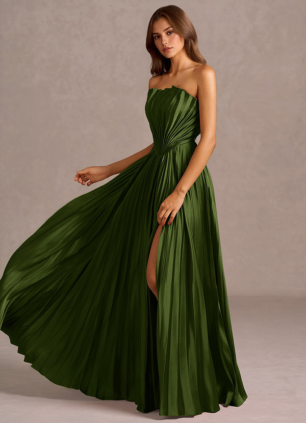 Kaia Olive Green Maxi Dress image1