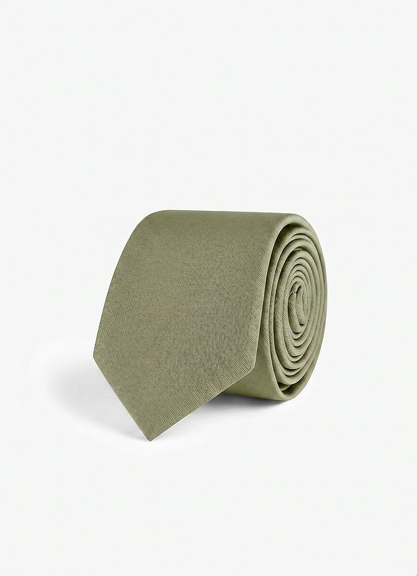 front Stretch Satin Skinny Tie