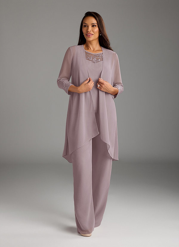 Azazie Maura Mother of the Brides Dresses Dusk Jumpsuit/Pantsuit Sequins Chiffon Dress image1