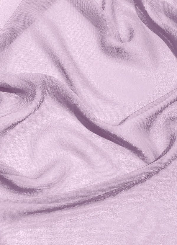 front Azazie Frosted Lilac Chiffon Fabric By the Yard