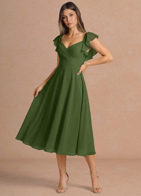 Leilani Olive Midi Dress image1
