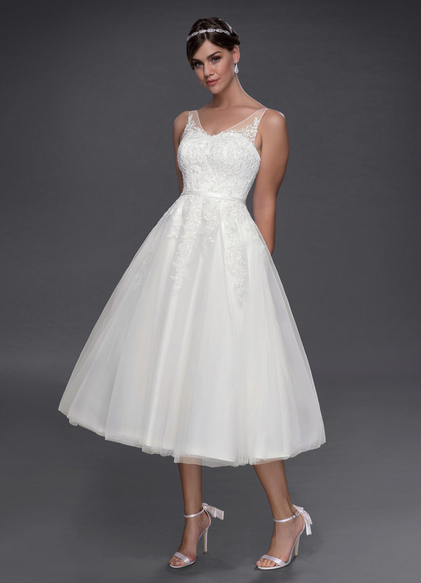 Azazie Dolores BG Wedding Dress - White | Azazie