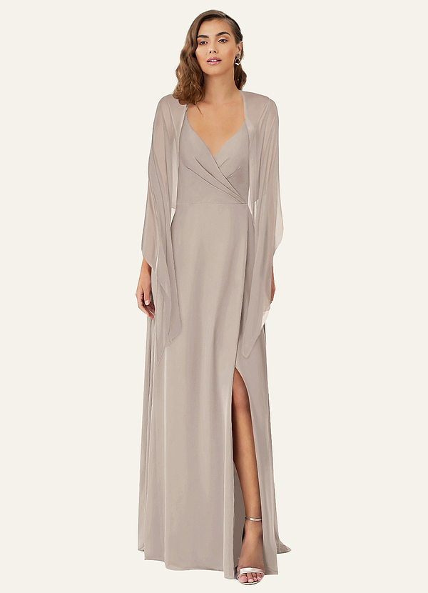 front Azazie Matching Color Ireland Chiffon Shawl