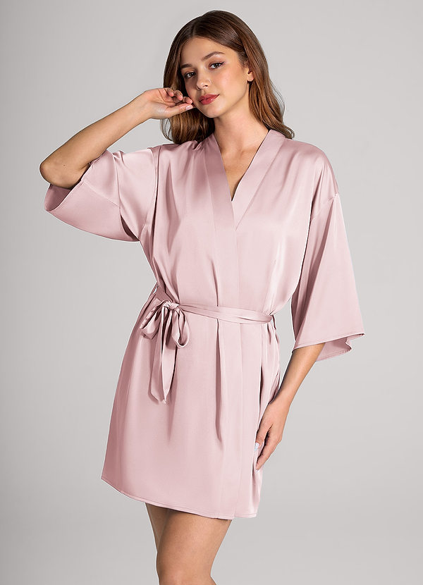 front Vastaavan värinen klassinen satiinivaate