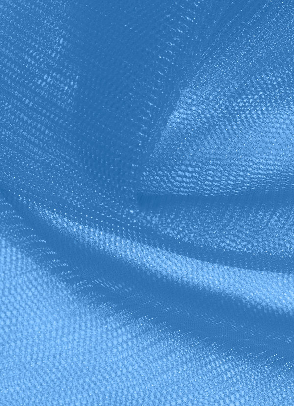 front Azazie Blue Jay Tulle Fabric By the Yard