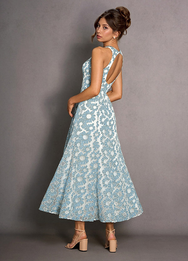 Selira Blue And White Maxi Dress image1
