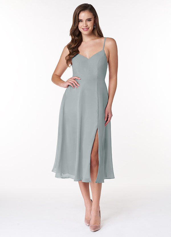 Dolphin Grey Azazie Clarissa Bridesmaid Dresses Azazie