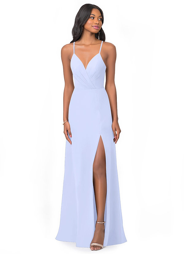 Azazie Everleigh Bridesmaid Dresses Lavender A-Line Sweetheart Pleated Chiffon Dress image1