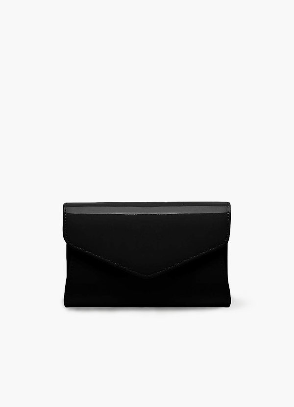 front Brief Patent Leather Envelope Bag