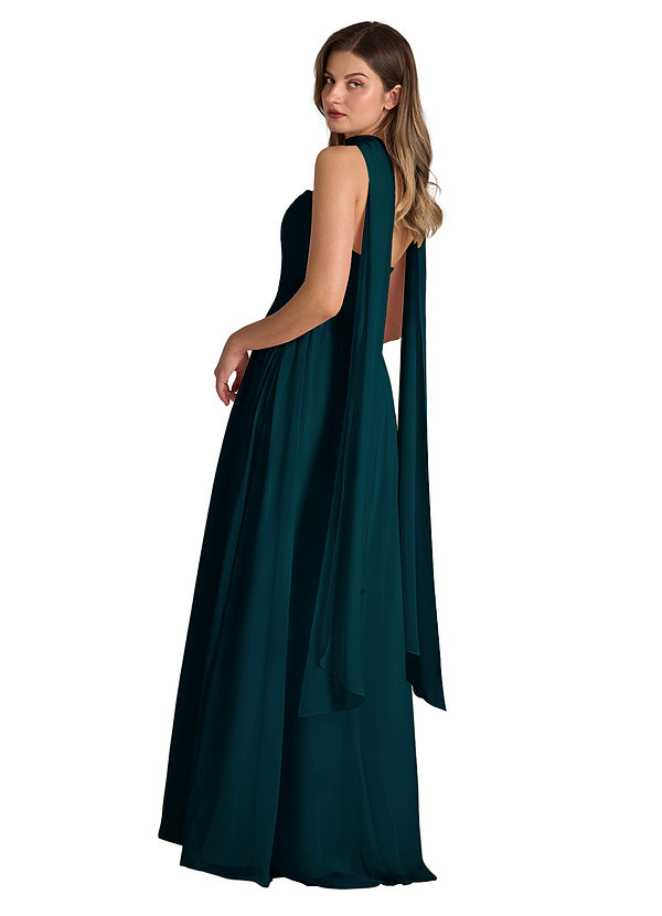 front Azazie Matching Color Chiffon Scarf